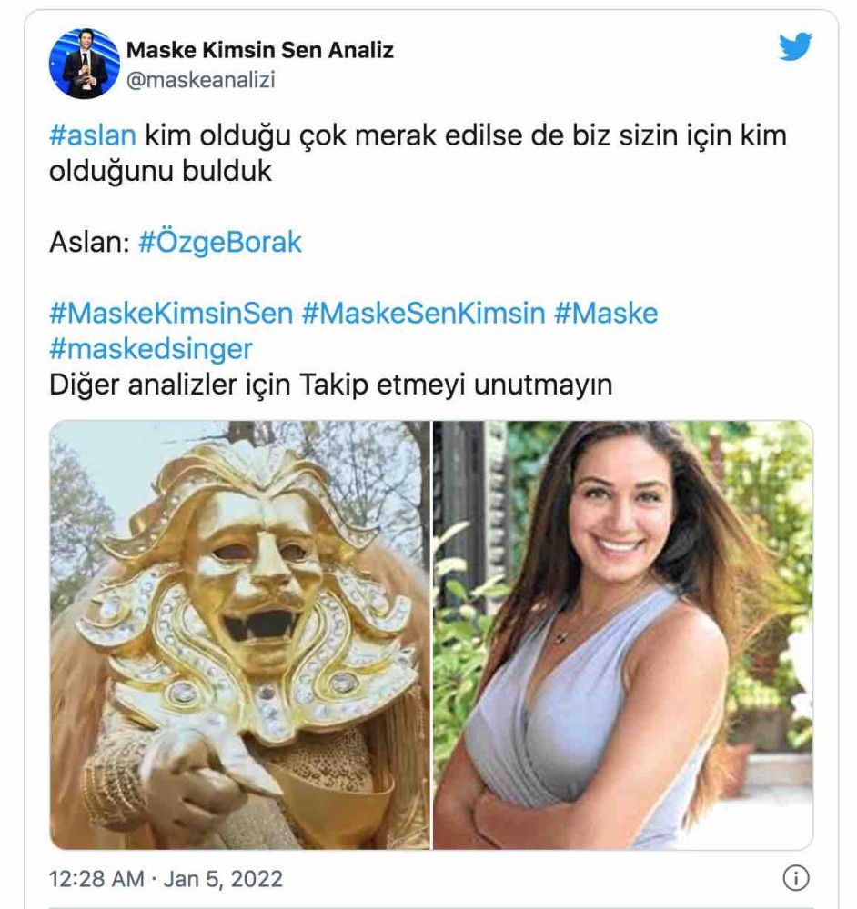 maske kimsin sen aslan maskesi ozge borak mi 